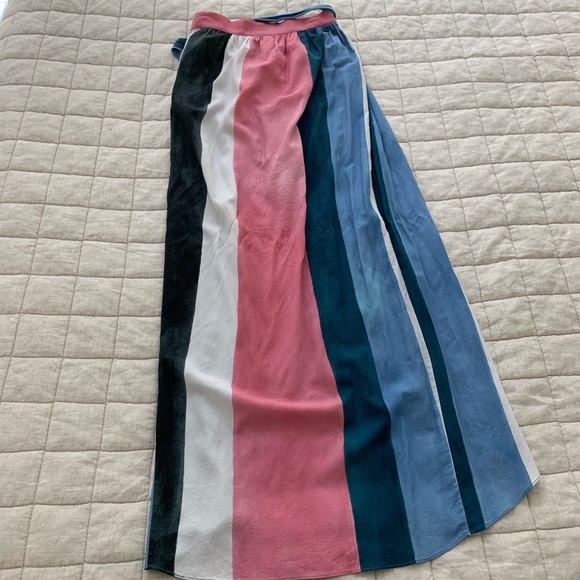 SOLD Mara Hoffman Striped Wrap Skirt - Picture 5 of 6